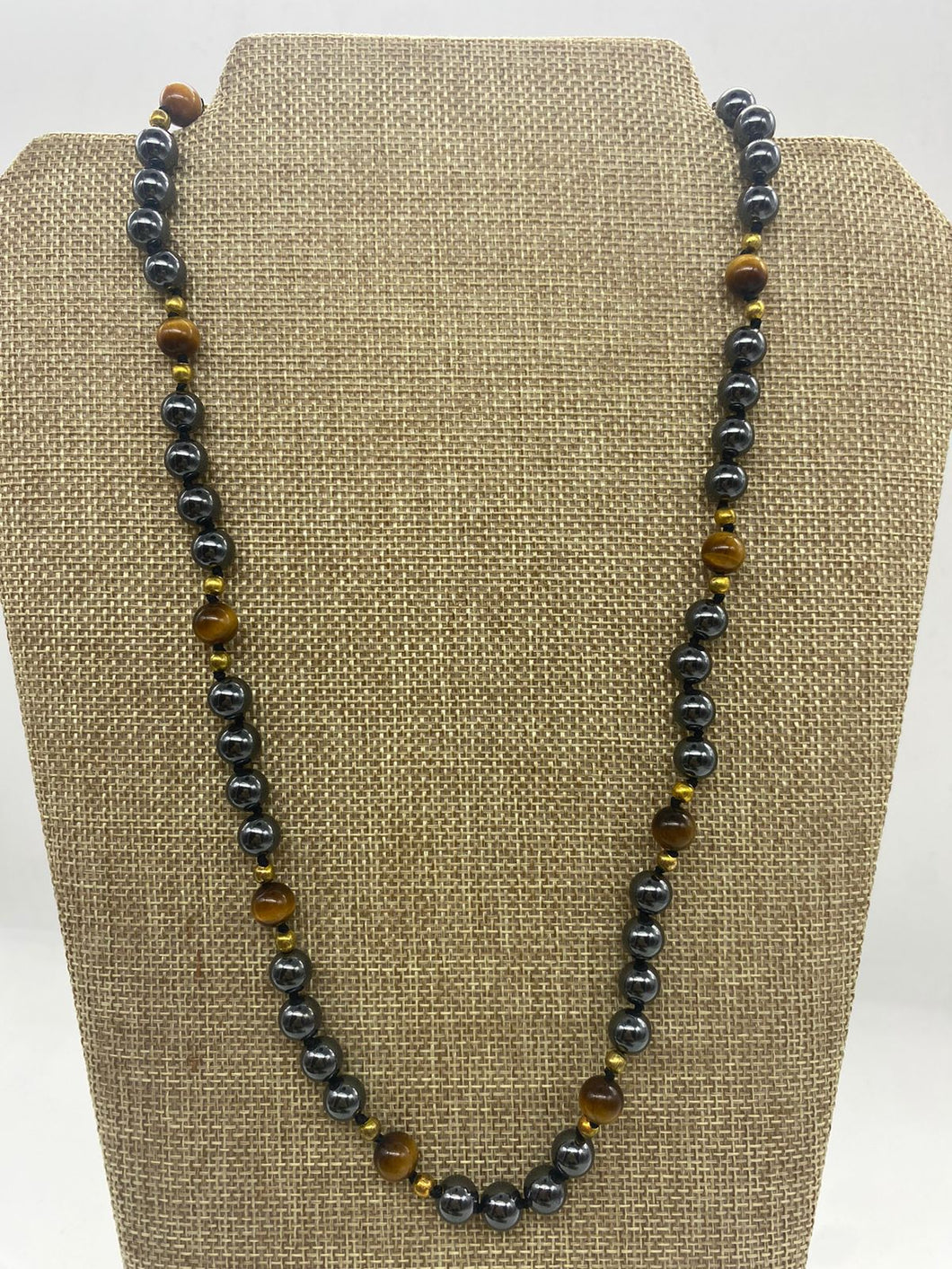 Collar Hamatita - Ojo tigre