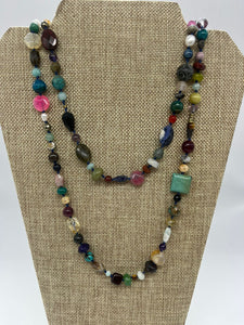 Collar Largo Mix Piedras