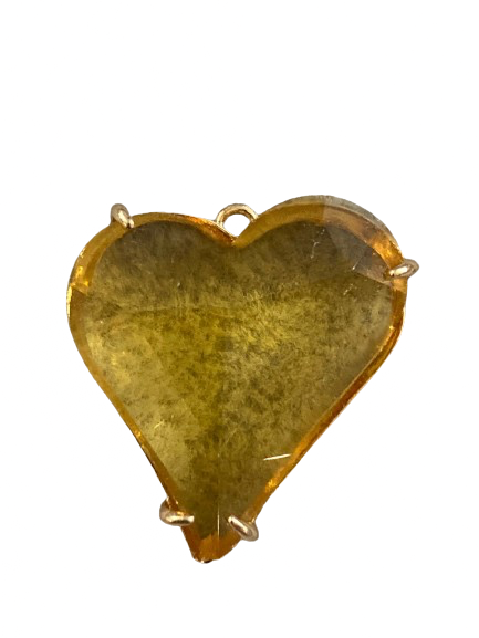 Corazón Amarillo Cristal