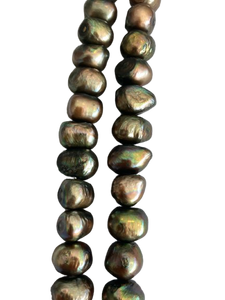 Perla Verde Olivo 12 mm