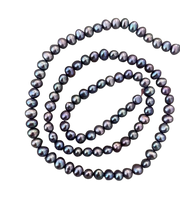 Cargar imagen en el visor de la galería, Perla Cultivada morado tornasol 4mm
