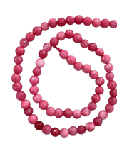 Cargar imagen en el visor de la galería, Jade de Malasia Rosa 6mm
