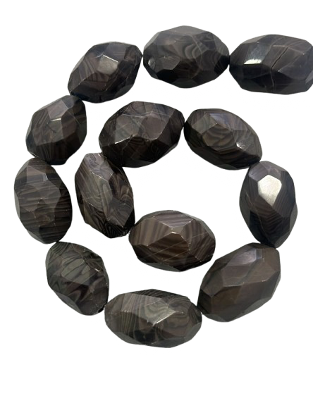 Jaspe Facetado Chocolate 30 x 20 mm