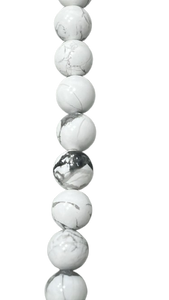 Howlita Blanca 10 mm