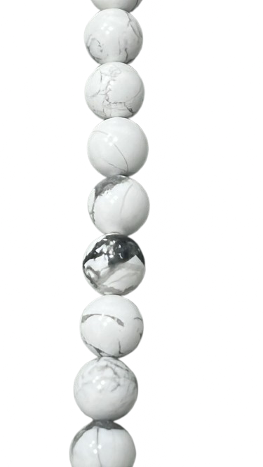 Howlita Blanca 10 mm