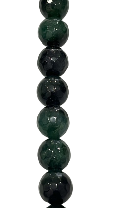 Agatha Verde Facetada 10 mm