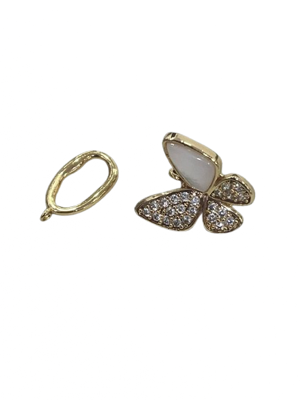 Broche Madre Perla Mariposa