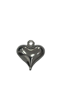 Cargar imagen en el visor de la galería, Corazon Acero Inoxidable Plateado
